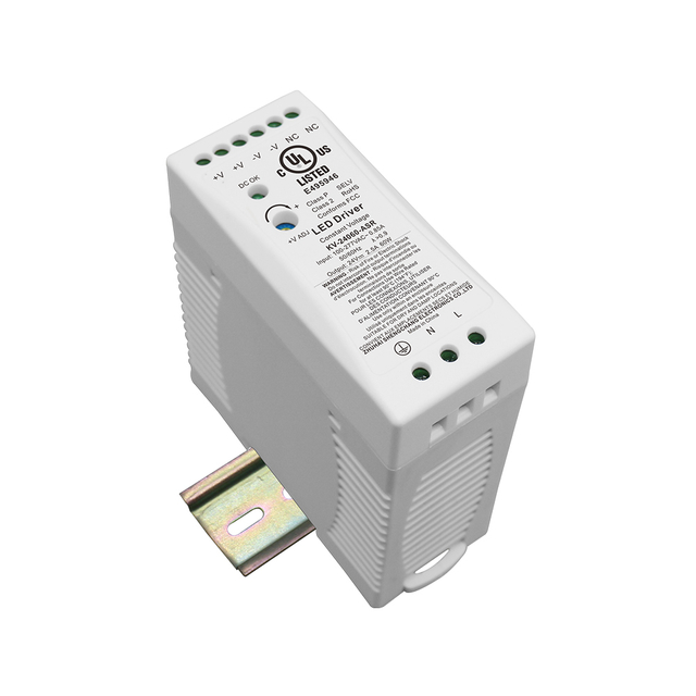 60W 96W 100W CV প্লাষ্টিক ডিন ৰেল LED ড্ৰাইভাৰ চুইচিং শক্তি যোগান FCC অনুকূল