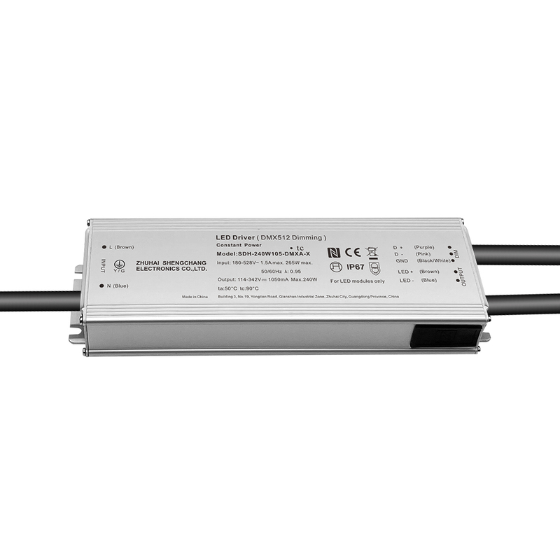 100W 150W 200W 240W 320W 480W 600W 800W Driver de LED isolado DMX 220-480V CA