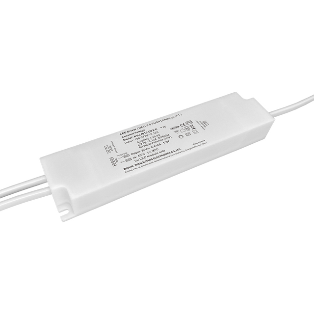 DP2 10W 20W CV DALI 2 Push LED Driver พร้อมสายไฟหุ้มฉนวน PVC