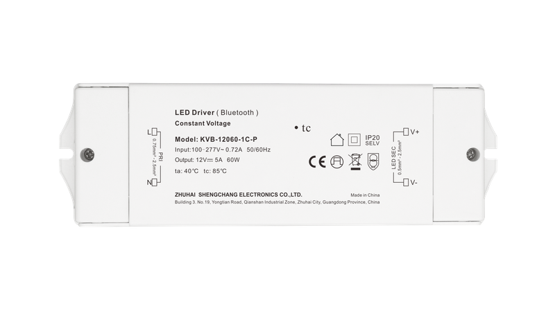 60W RGB CW 1 - 5 canais BLE Dimmable Casambi LED Driver CV 12V 24V 36V 48V DC