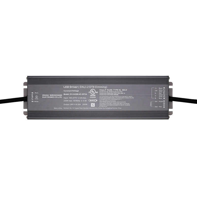 DP2 150W 200W CV RGB CW Dali-2 Driver LED dimmeble Push 1 2 3 4 5 Canali