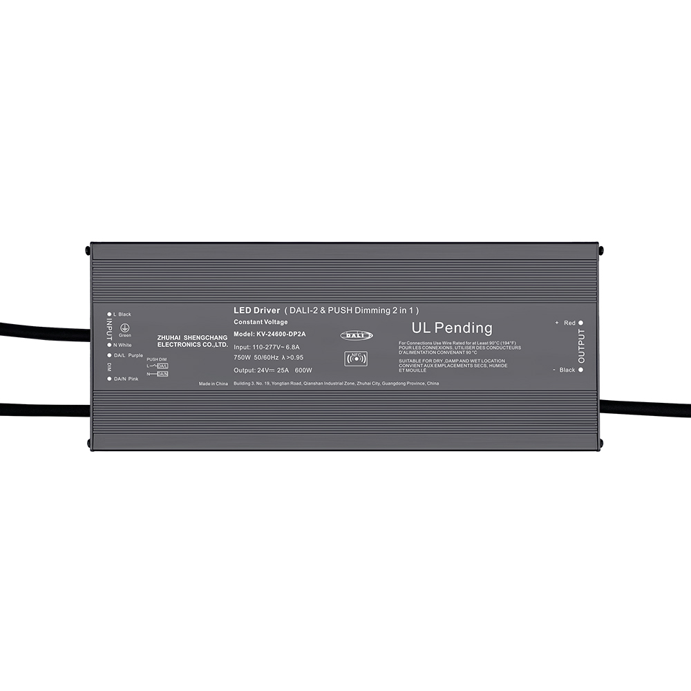 DP2 500W 600W CV DALI 2 Push Dimmable LED Driver para luz LED