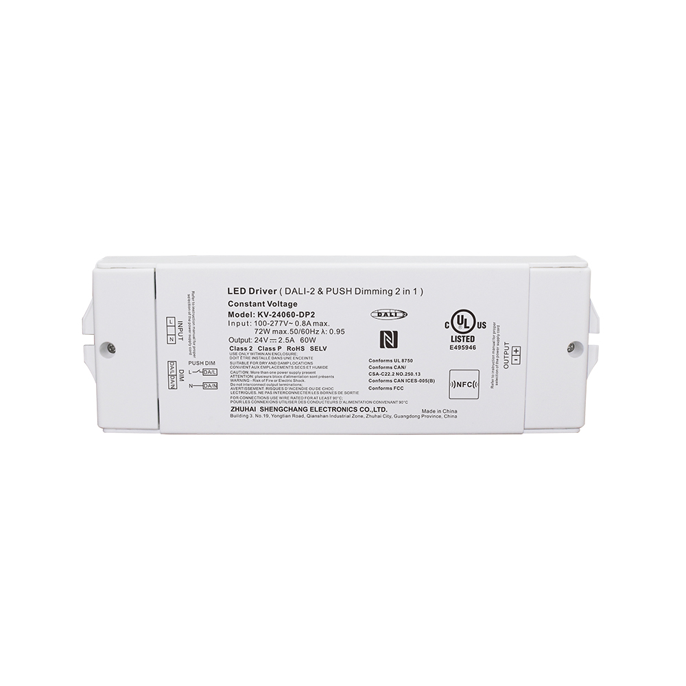 DP2 60W 75W 90W CV DALI 2 Push LED Driver para sa LED Lamp