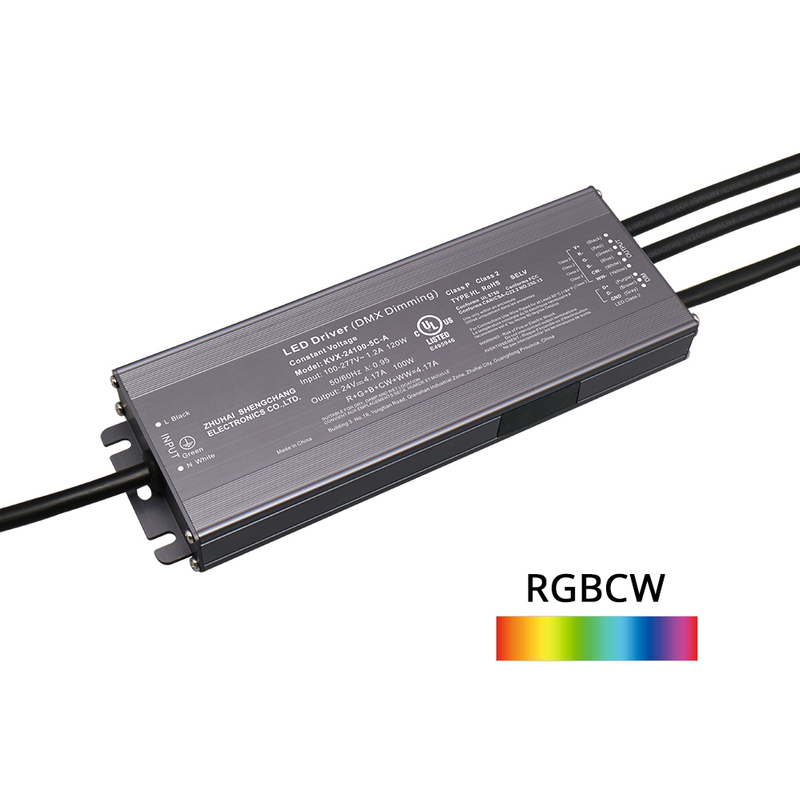 80W 96W 100W 120W Clasa 2 CV RGB CW DMX LED Driver 1 2 3 4 5 canale