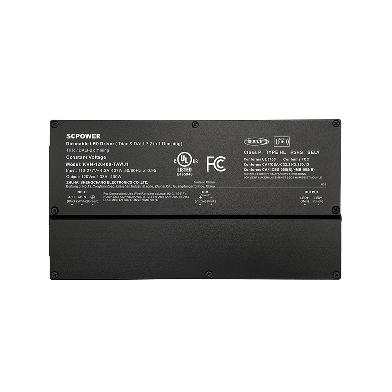 150W 200W 400W 600W CV Triak DALI-2 LED traka Napajanje 120 V 1250 5000 mA DC Vanjski