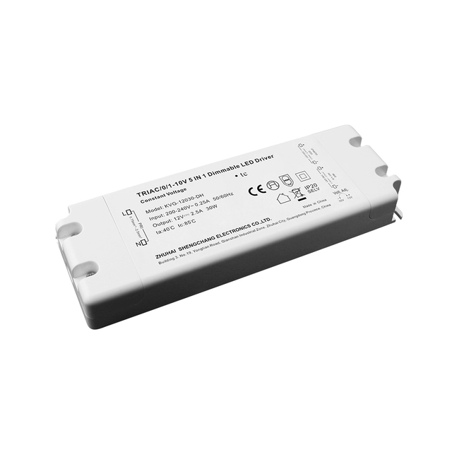30 W Triac 0–10 V h&auml;mardatav LED-draiver CV k&otilde;rgepinge