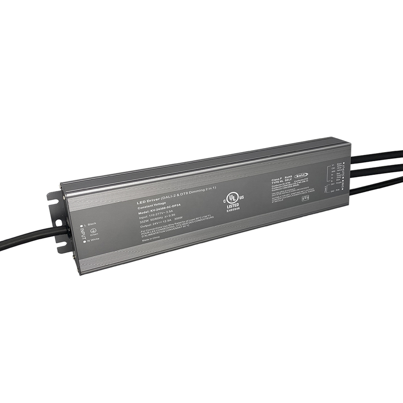 DP2 300W CV RGB CW DALI 2 nyom&oacute;gombos szab&aacute;lyozhat&oacute; LED meghajt&oacute; 12Vdc 24Vdc 36Vdc 48Vdc