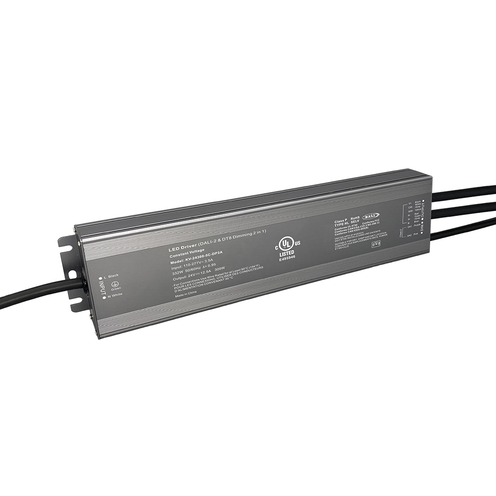 DP2 300W CV RGB CW DALI 2 nyom&oacute;gombos szab&aacute;lyozhat&oacute; LED meghajt&oacute; 12Vdc 24Vdc 36Vdc 48Vdc