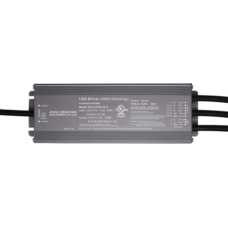 80W 96W 100W 120W Clasa 2 CV RGB CW DMX LED Driver 1 2 3 4 5 canale