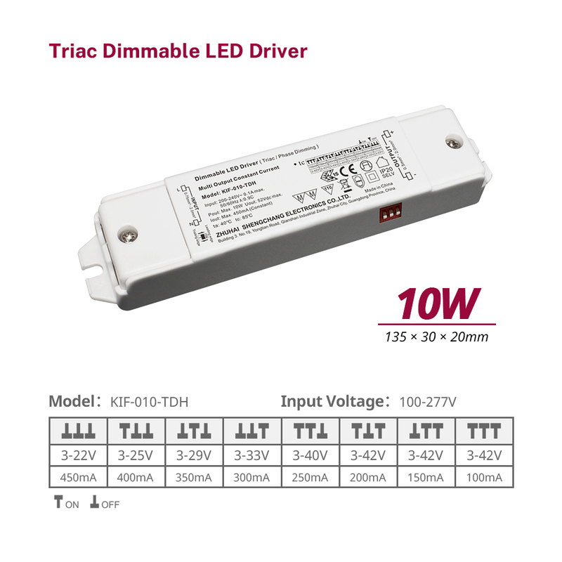 10 20 40 60 Watt CC Triac Dimming LED Fonte de alimentaci&oacute;n 220 230 240 V