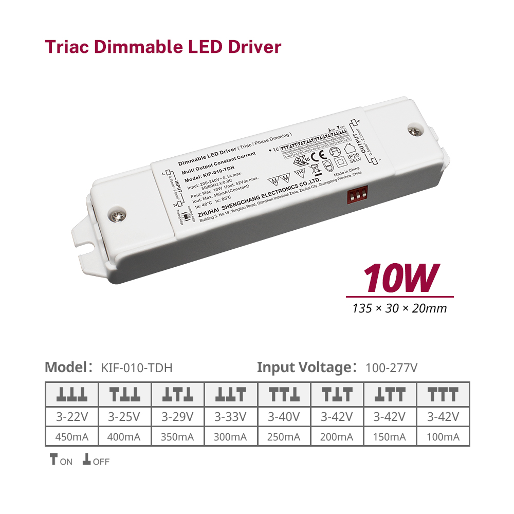 10 20 40 60 vatų CC Triac pritemdymo LED maitinimo šaltinis 220 230 240 voltų