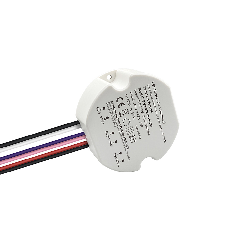 10W 3V-42V 100mA-450mA Triak Plastik Pekeliling 0-10V Pemacu Boleh Dimalapkan Arus Malar