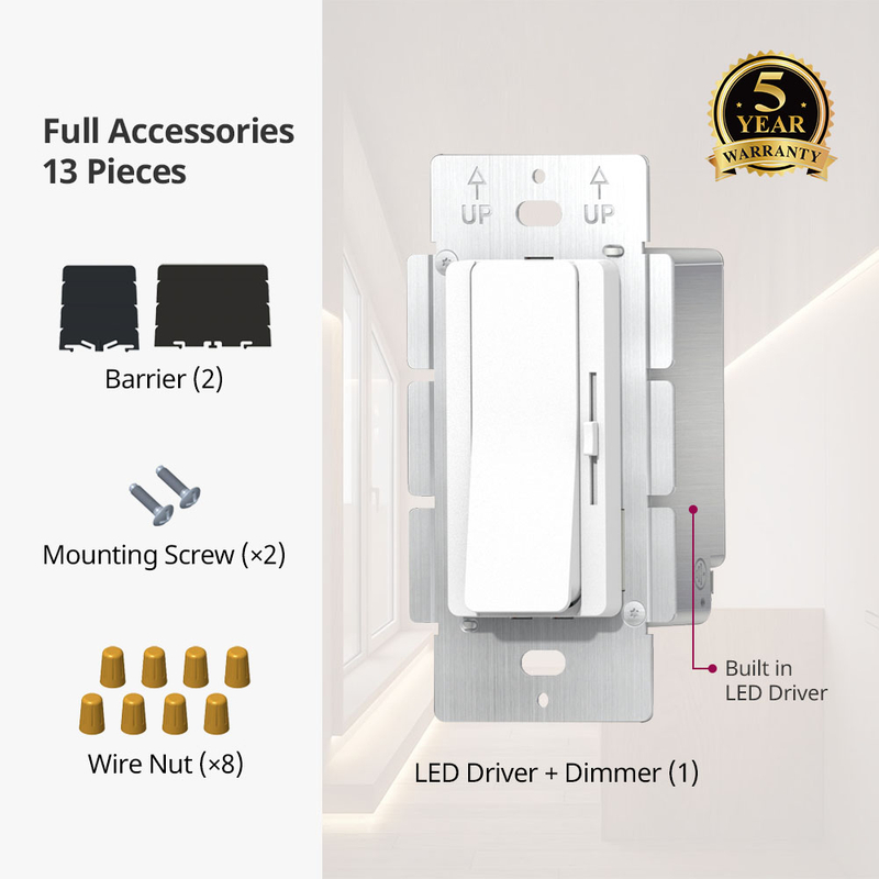 60W 96W 120W 160W CV 1CH Dimming Driver + Dimmer 2 an 1 12V 24V 48V DC Ausgang