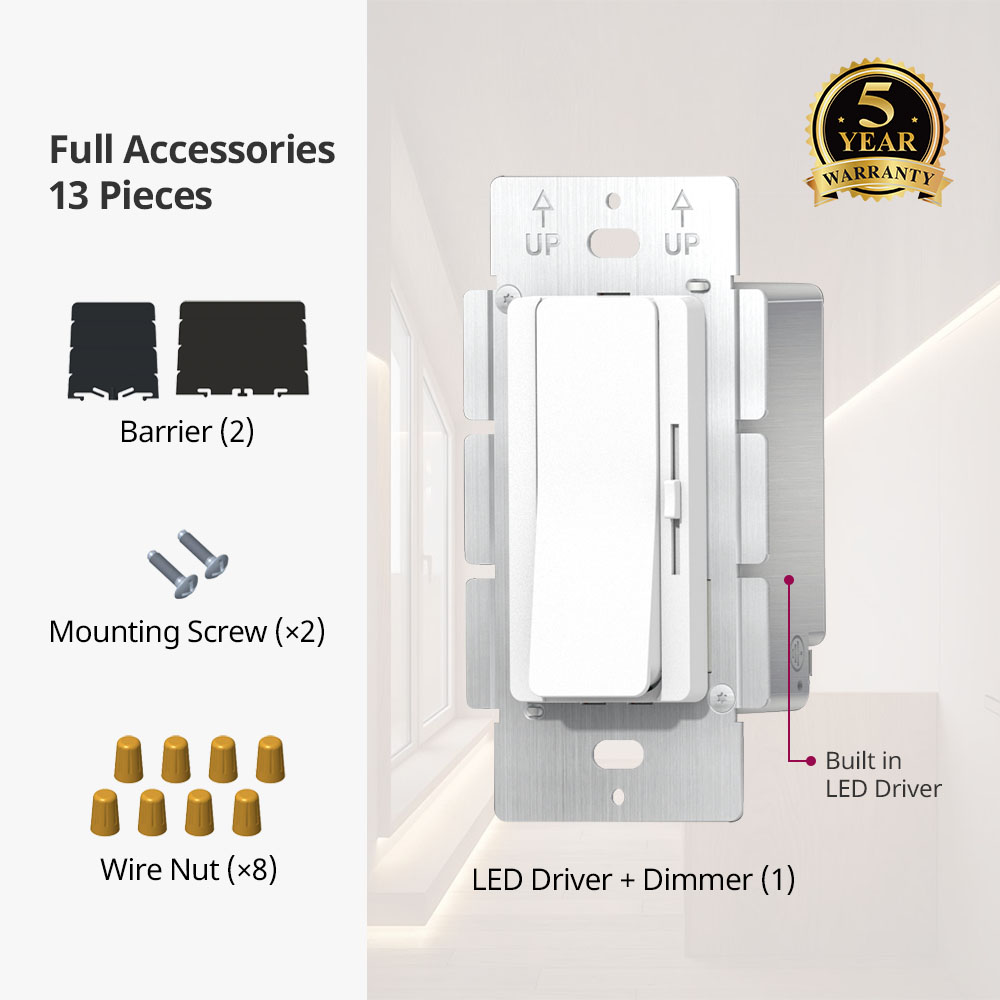 60W 96W 120W 160W CV 1CH Dimming Driver + Dimmer 2 an 1 12V 24V 48V DC Ausgang