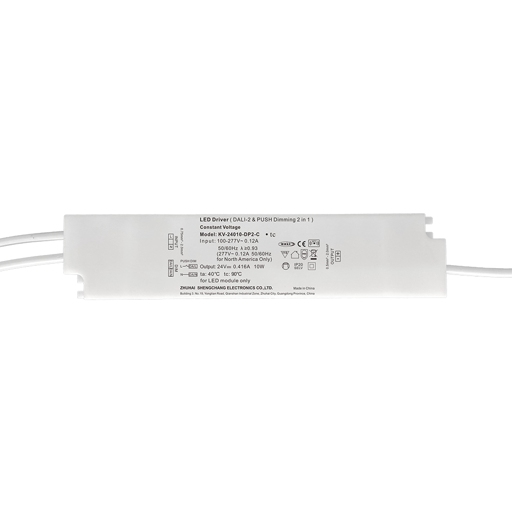 DP2 10W 20W CV DALI 2 Push LED Driver na may PVC Insulated Wire