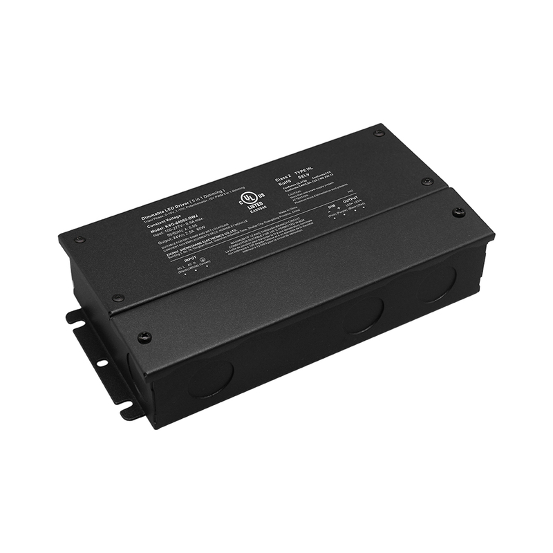 30W til 600W Triac 0-10V dobbel dimbar LED-driver CV med koblingsboks