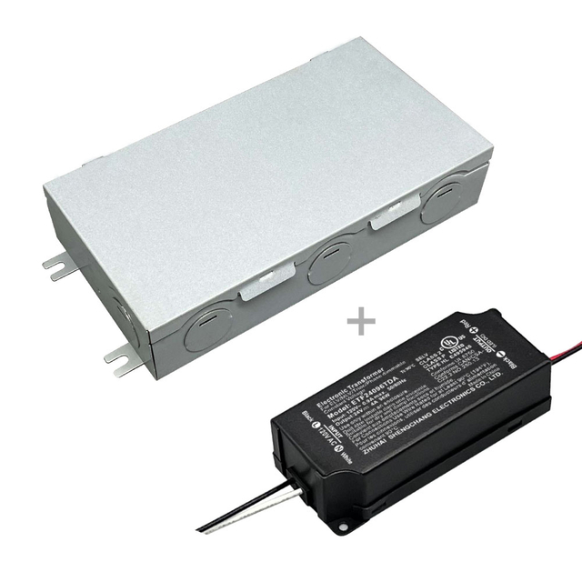 60W 96W TRIAC DAMMABLE LED STRIP Light Transformer 120V til 12V 24V DC