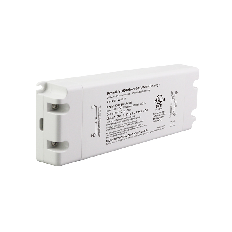 60W CV 0-10V แหล่งจ่ายไฟ LED หรี่แสงสำหรับ Lutron Dimmer