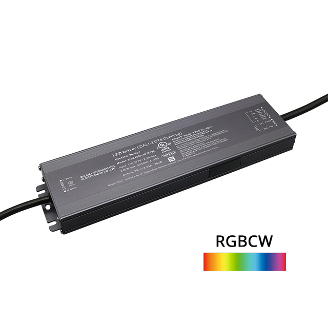 DP2 150W 200W CV RGB CW DALI-2 Tr&igrave;nh điều khiển đ&egrave;n LED c&oacute; thể điều chỉnh độ s&aacute;ng đẩy 1 2 3 4 5 k&ecirc;nh