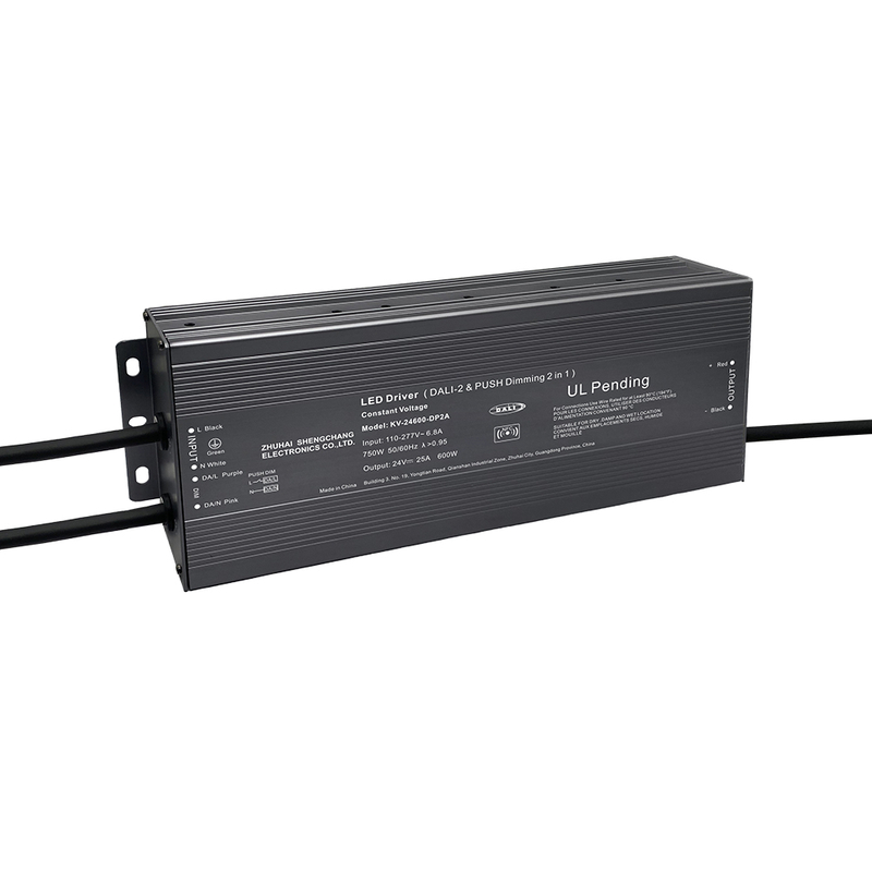 DP2 500W 600W CV DALI 2 PUSH Dimmable LED -driver for LED -lys