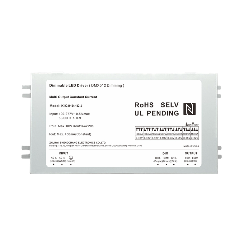 10W 20W 40W 60W DC Sa&iacute;da Corrente Constante DMX512 Dimmable LED Driver