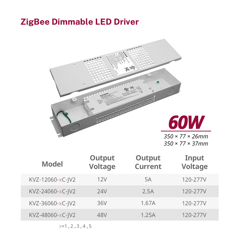 60 Watt CV RGB CW 1 - 5 Channels Dimmable Tuya Lifesmart LED Driver Ebitaala by’awaka ebya Zigbee LED Ettaala Strip bbaala
