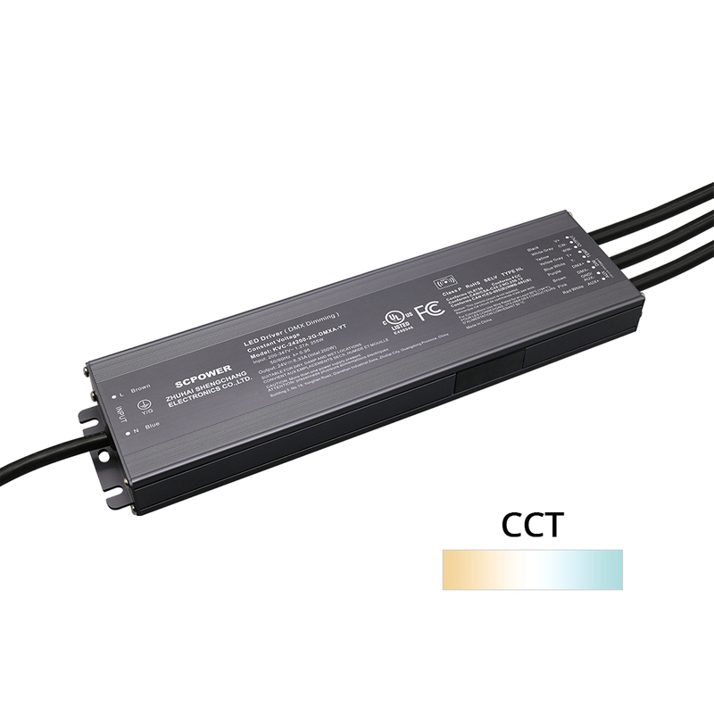 192 Вт 200 Вт CCT DMX512 Өнүгүү туруктуу чыңалуу LED драйвери 200 - 347 вольт AC