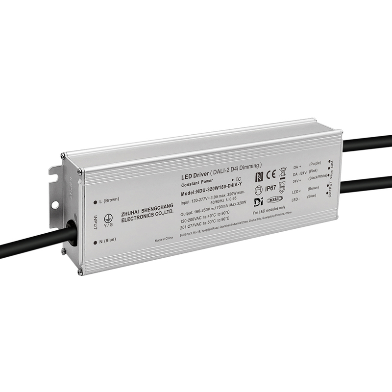 60W 100W 150W 200W 240W 320W 400W 500W 680W 800W 1000W 1200W DALI-2 D4i Controlador LED para exteriores 120-277VAC