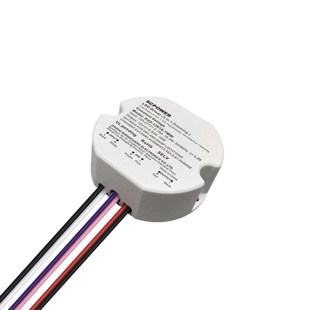 10 واط 15 واط 20 واط 25 واط 30 واط 40 واط ترياك 0-10 فولت عكس الضوء LED سائق السيرة الذاتية البلاستيك المستديرة