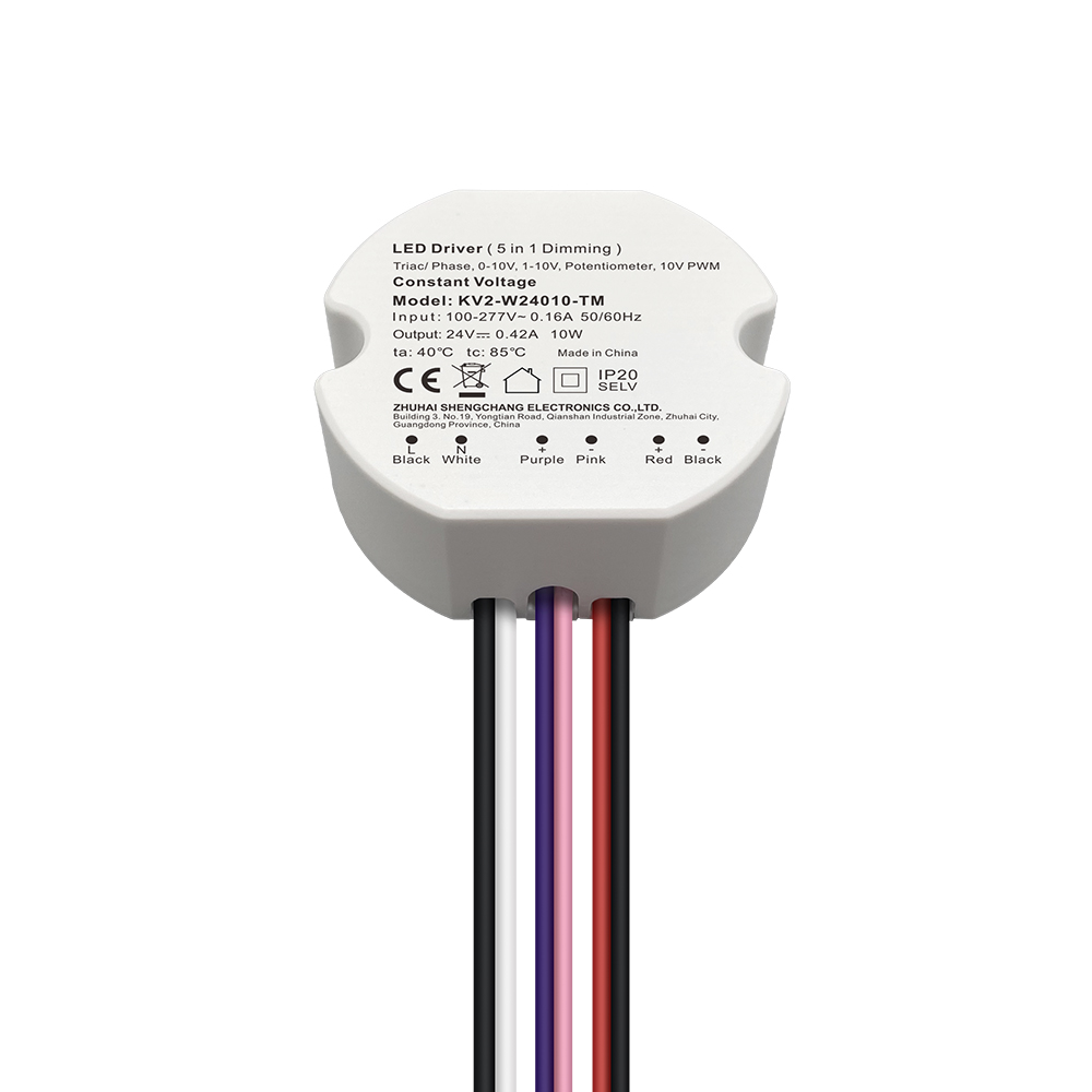10W 3V-42V 100mA-450mA Triak Plastik Pekeliling 0-10V Pemacu Boleh Dimalapkan Arus Malar