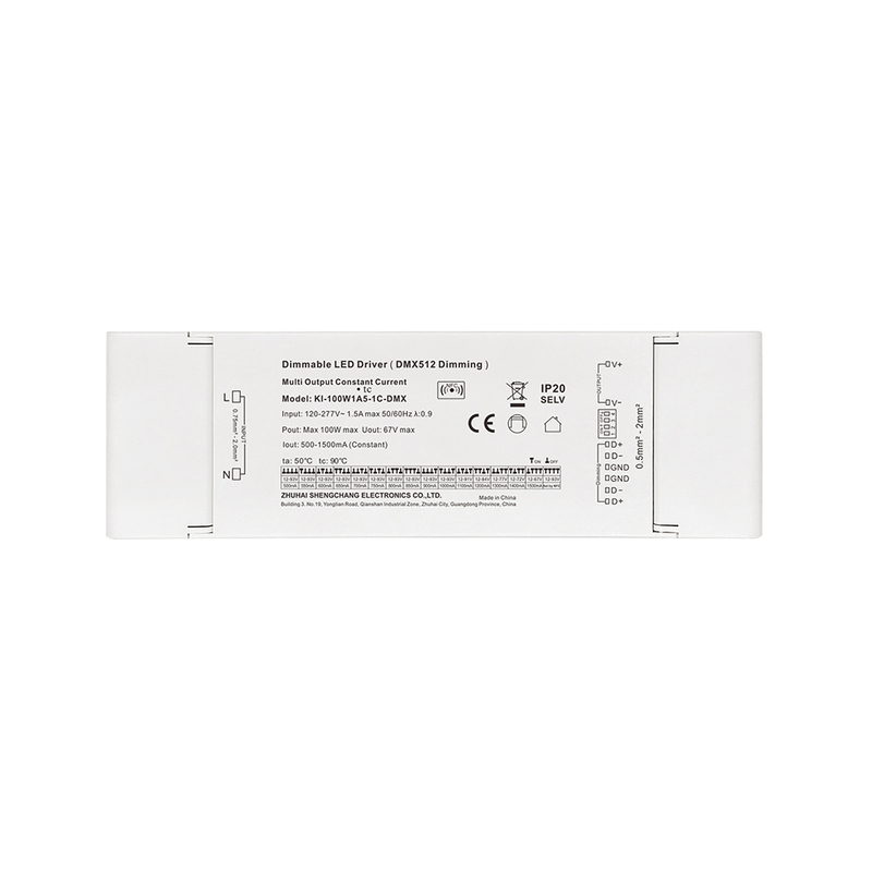 100W 500mA-2500mA 12V-93V DC Arus Malar Boleh Dimalapkan 3 4 Saluran RDM DMX RGB RGBW LED Pemacu
