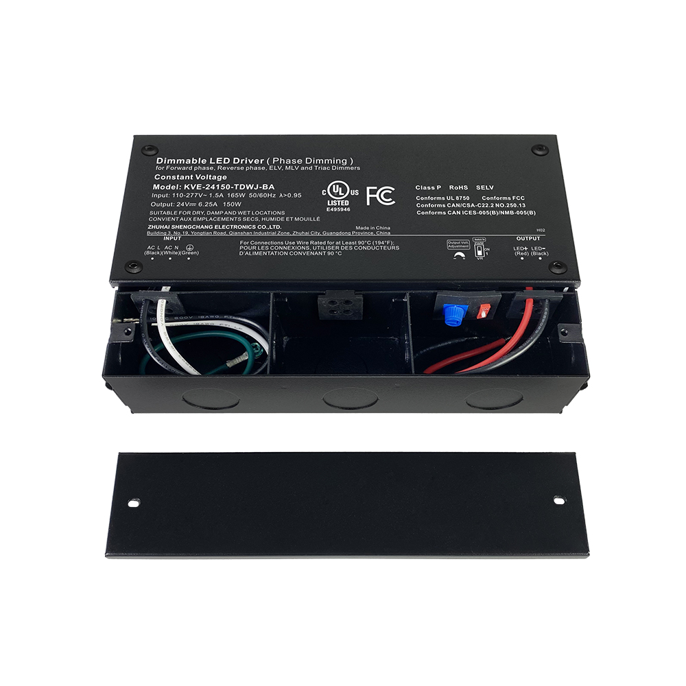 30W ~ 600W Triac Dimmable LED Power Supplies CV mat Junction Box