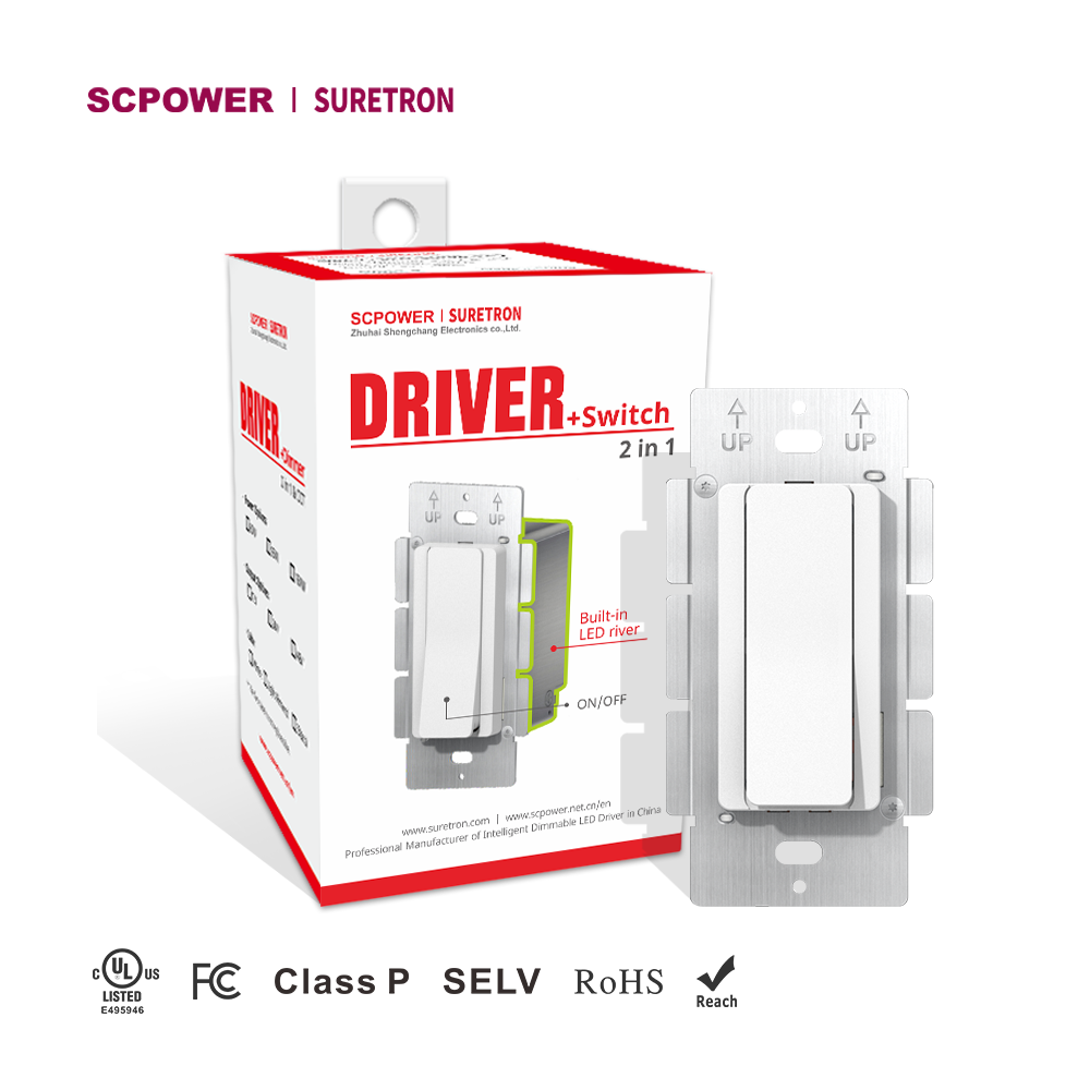 120W 160W CV Klas 2 Drayva+ Switch 2 in 1 wit 3-Way PFC fɔ Led Layt