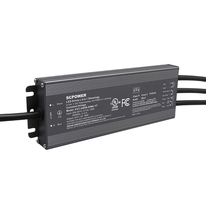 60W 96W 100W 120W 0-10V zatemnjena konstantna napetost LED Driver 200V -347V AC