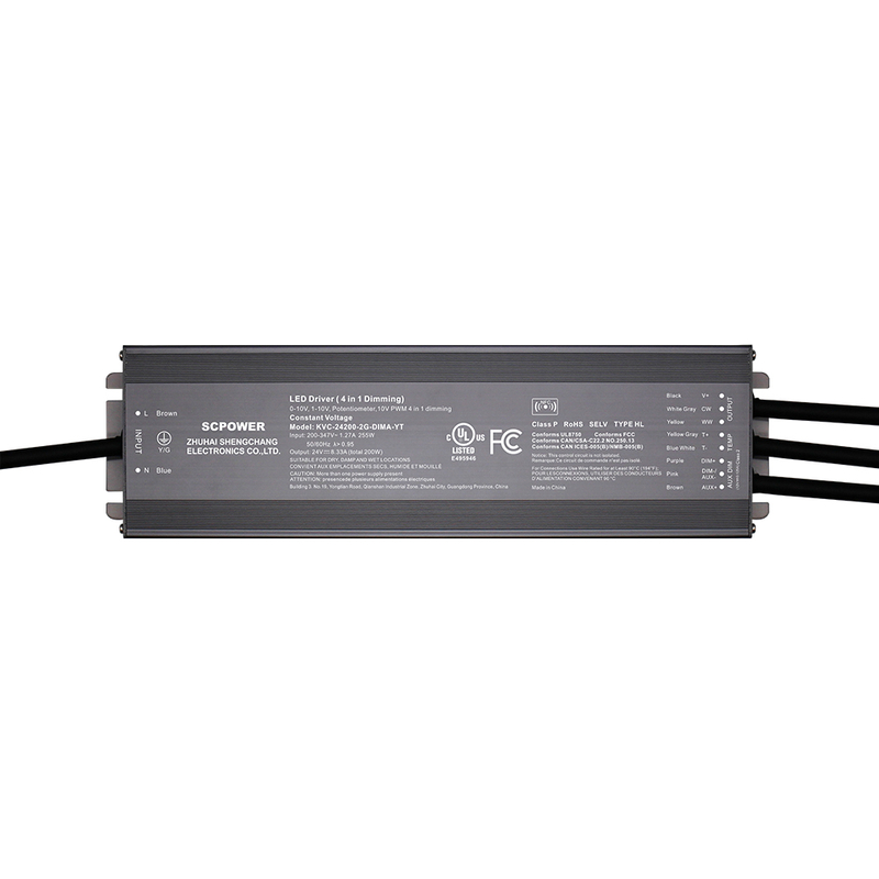 Driver LED de 200W CCT 0-10V cu tensiune constantă
