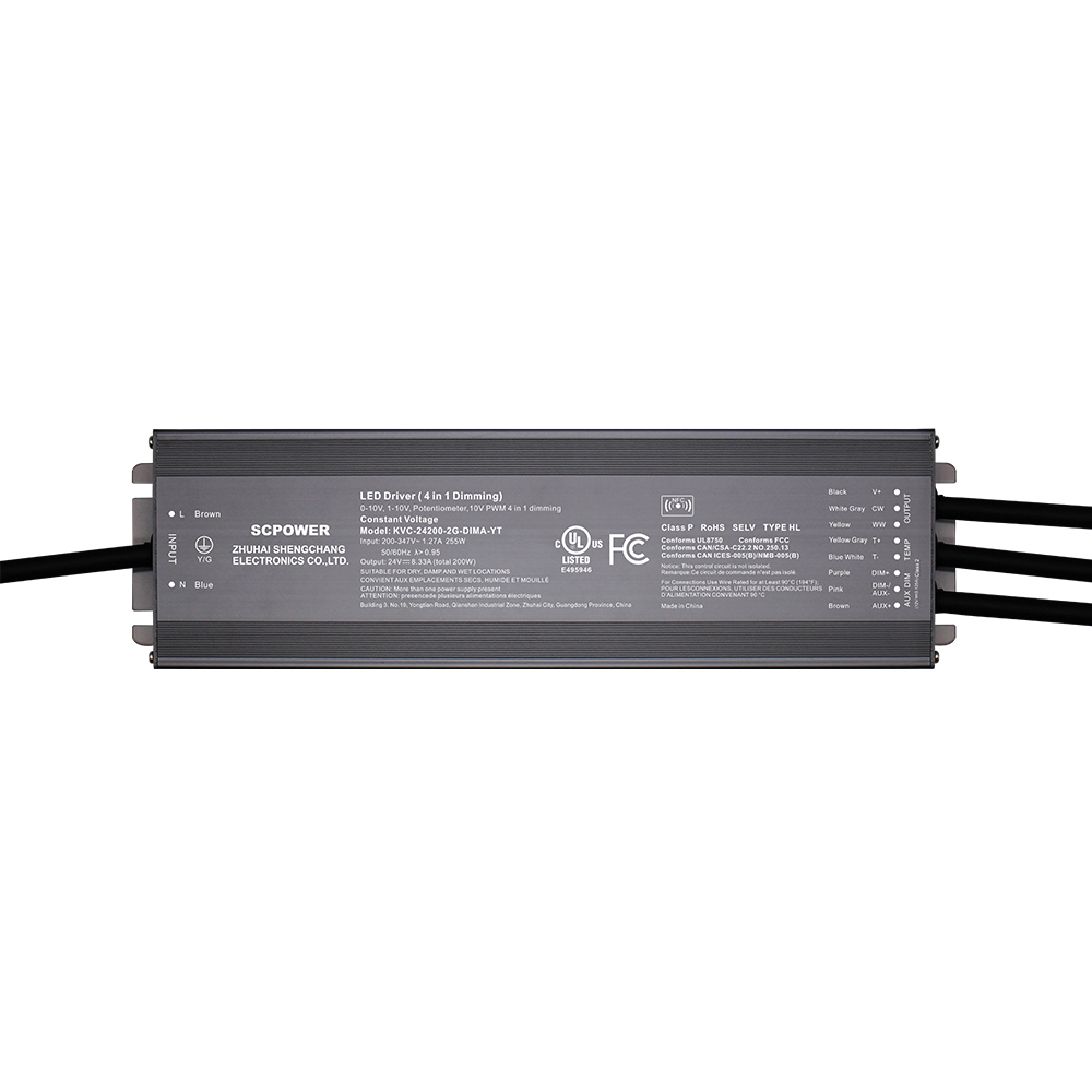 Driver LED de 200W CCT 0-10V cu tensiune constantă