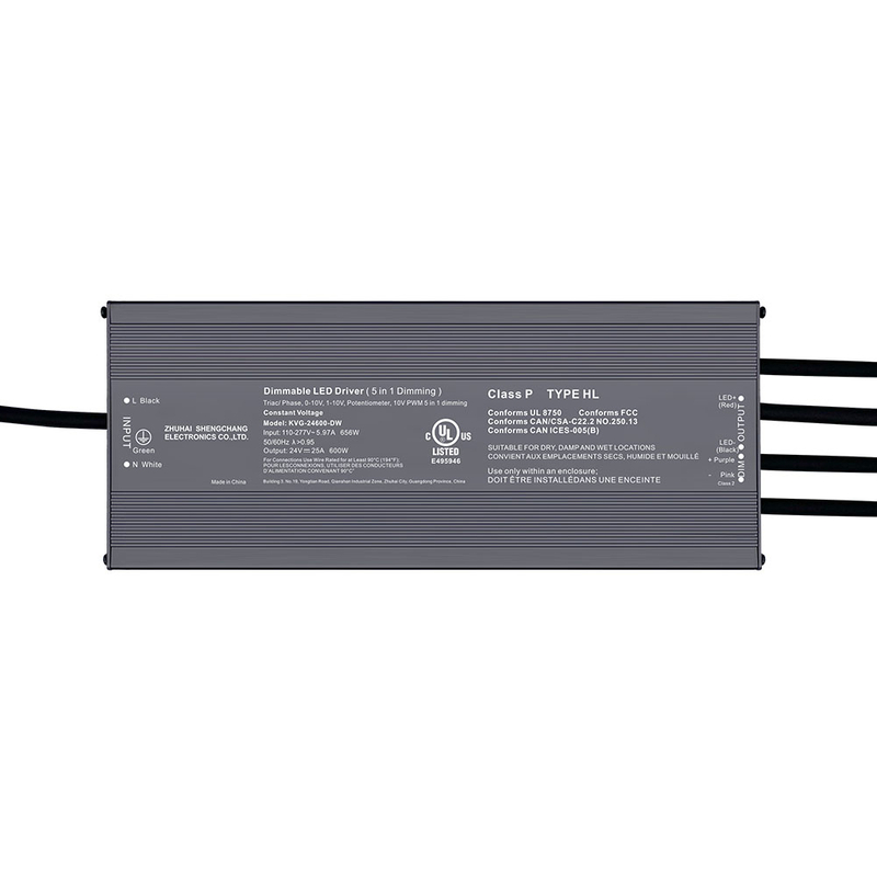 500W 600W Triac 0-10V Dimmable LED Driver CV 100Volt 110Volt 120Volt 277Volt