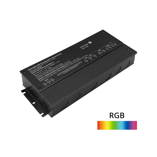 288W 300W 0-10V RGB AC 200V 347V a 12V 24V 36V 48V DC Controladores LED programables de voltaje constante a prueba de agua