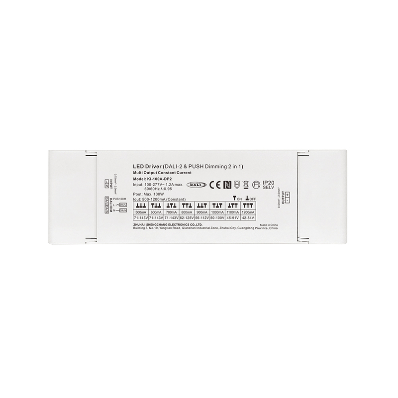 DP2 100W Kanayon nga Agdama nga RGBW RGB DALI-2 Iduron Dimmable Driver LED DALI