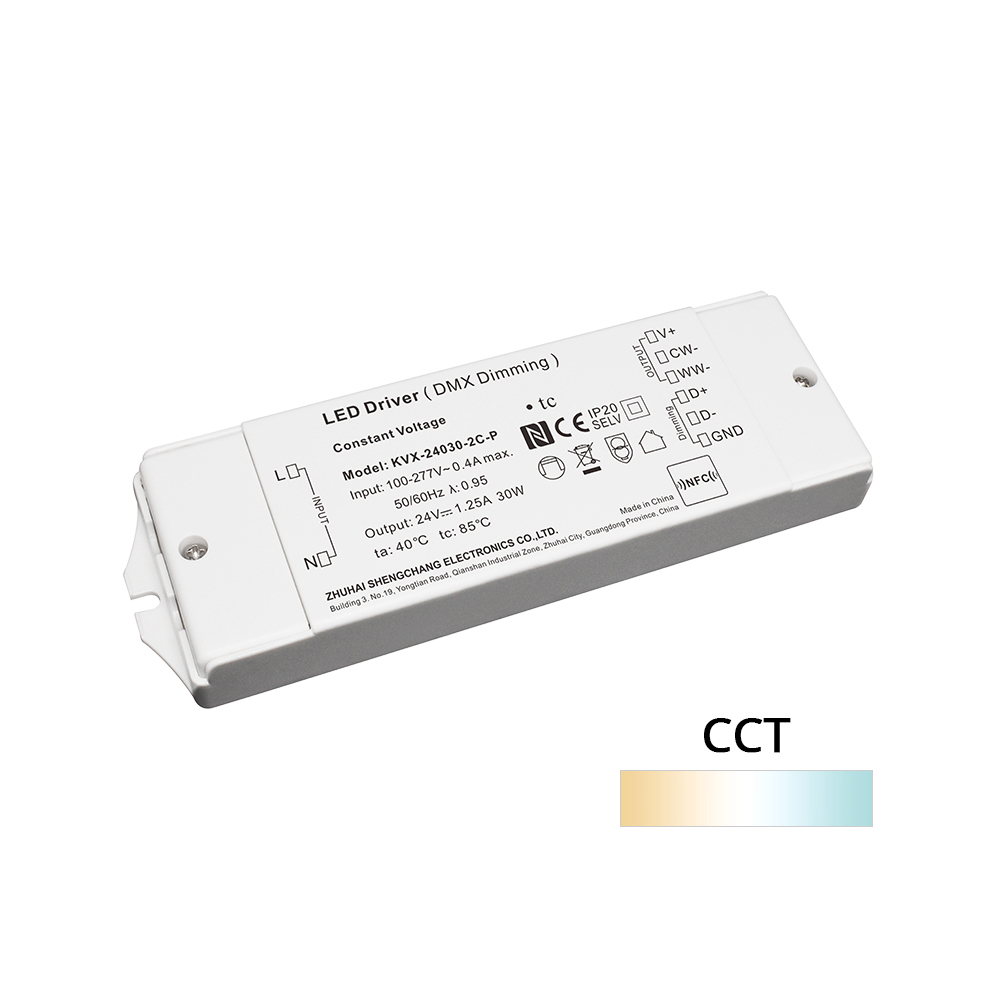30 W 2 klasės CV CCT DMX512 pastovios įtampos LED tvarkyklės apšvietimas LED DMX