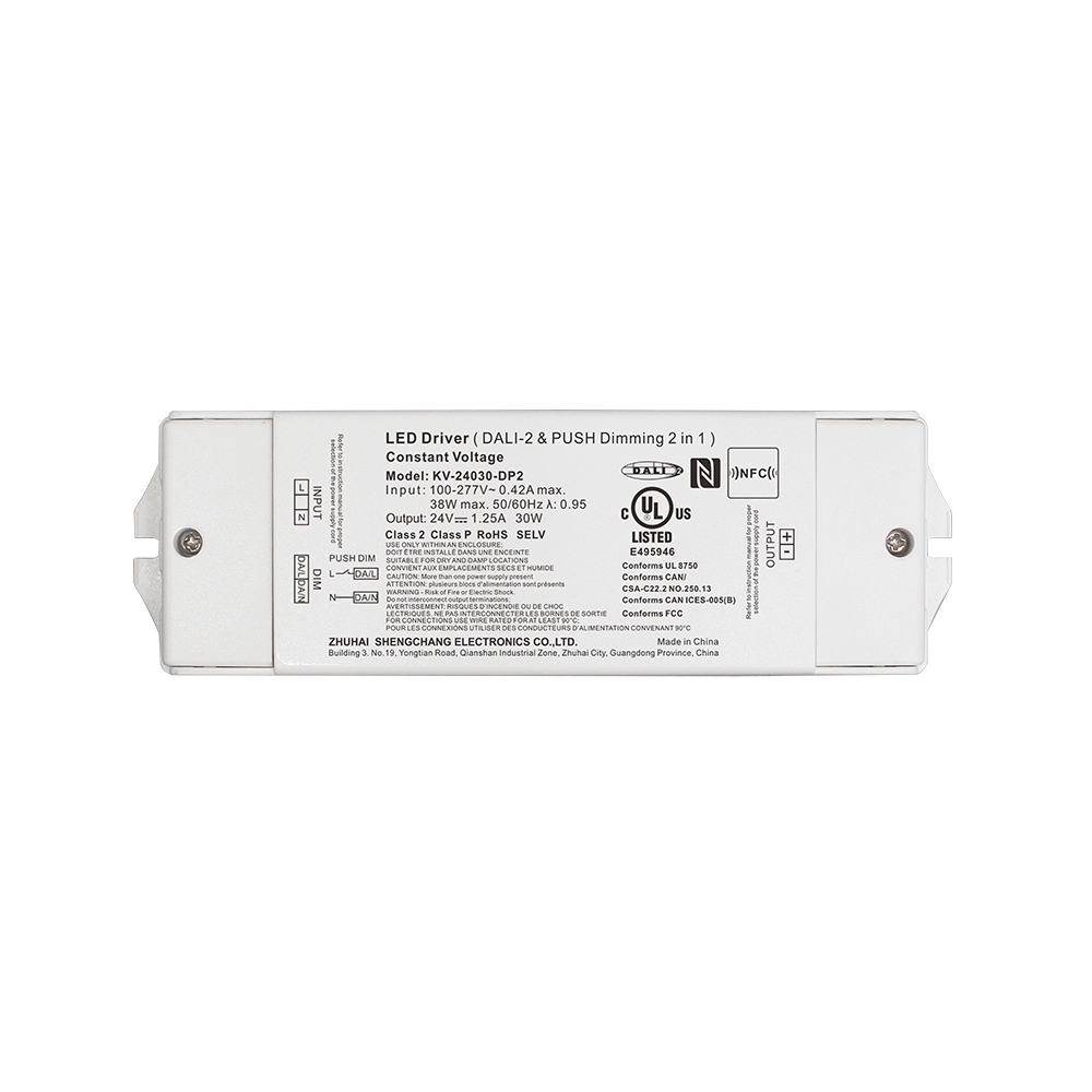 DP2 30W CV DALI 2 محرك LED للدفع 12 24 36 48 فولت