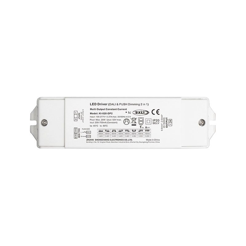 DP2 10W 20W 40W 60W vakiovirta DALI 2 Push Class 2 LED-ohjain