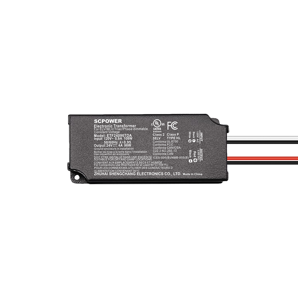 60W 96W Triac Dimmable LED Transformer 12 24 Volt