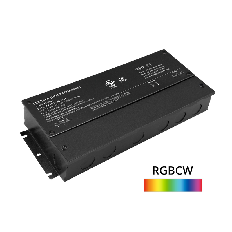 DP2 150W 200W CV RGB CW DALI-2 プッシュ調光 LED ドライバー (ジャンクションボックス付き)