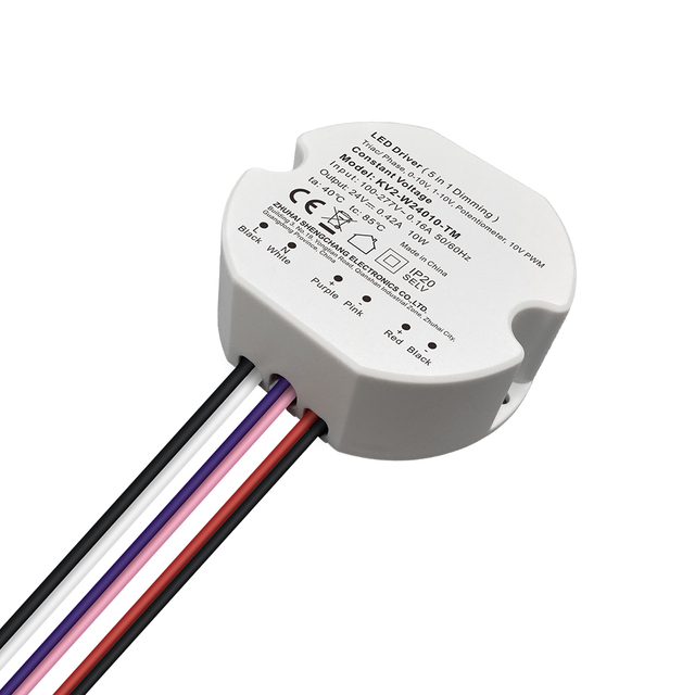 10W Triac 0-10 V Dimmbare LED-Treiber CV Runde Kunststoff