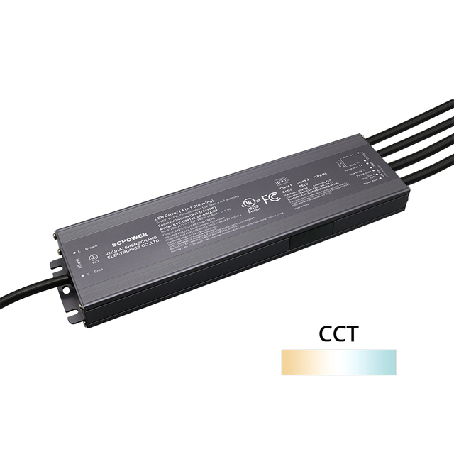 192W CCT 0-10V LED Voltan Malar Boleh DimalapkanPemandu 24V 36V 48V DC