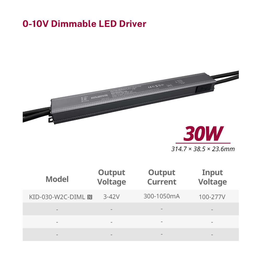30W 40W 60W h&auml;maras kuni soe konstantne vool 0-10V veekindel LED-toiteallikas