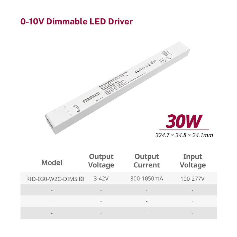30 40 60 W CC Himmenn&auml; l&auml;mpim&auml;&auml;n 0-10 V Himmennett&auml;v&auml; Vakiovirta LED Virtal&auml;hde 100 V 110 V 120 V 130 V 277 V AC