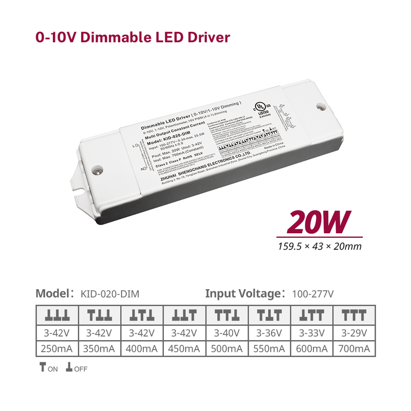 10 W 20 W 40 W 60 W konstantni tok 0-10 V zatemnitev LED napajalnik za stropne luči