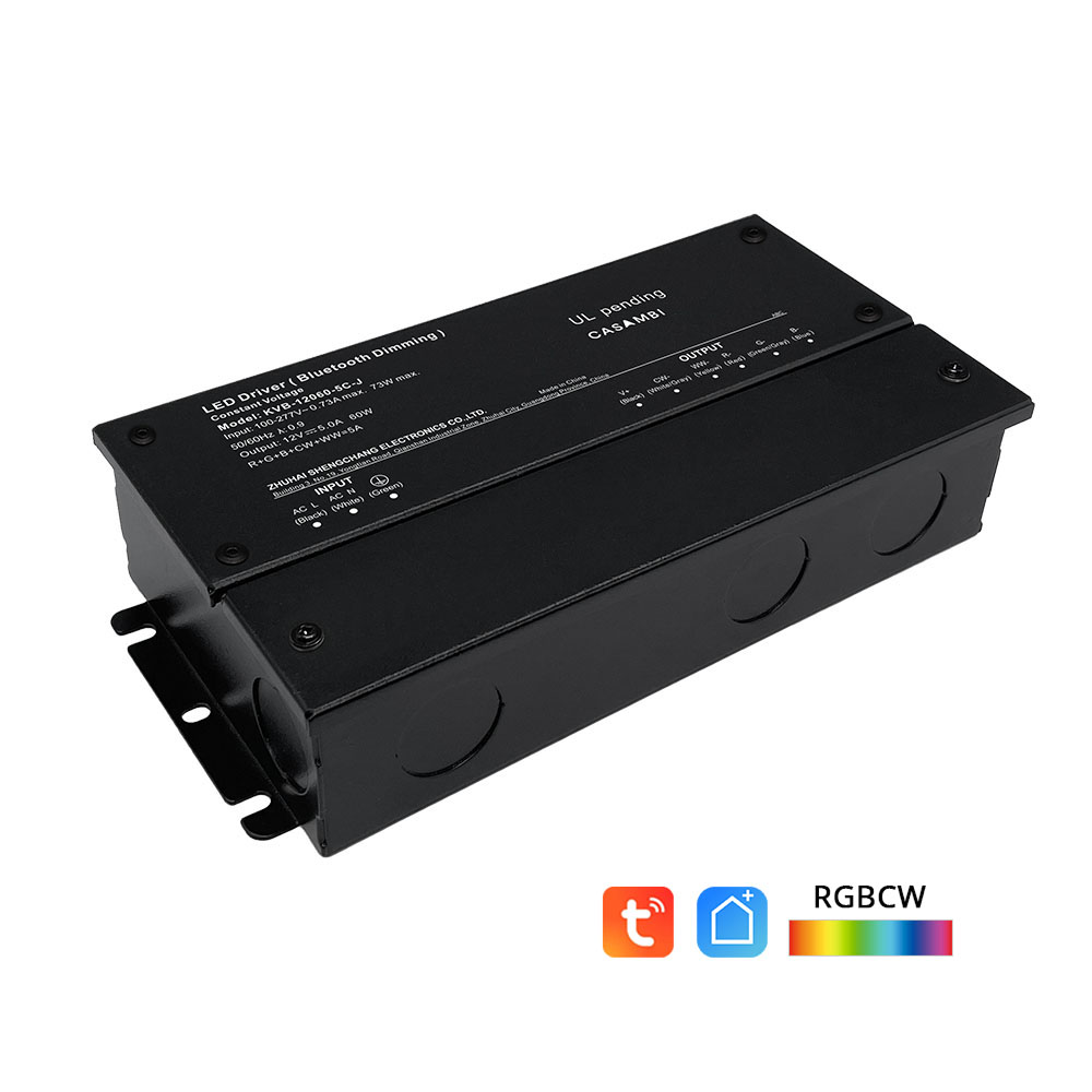 30W - 300W CV Smartlife App Wireless Dimming Zigbee LED Driver مع صناديق التوصيل القياسية لشريط LED Zigbee Dimmer CCT RGB RGBW RGBCCT LED
